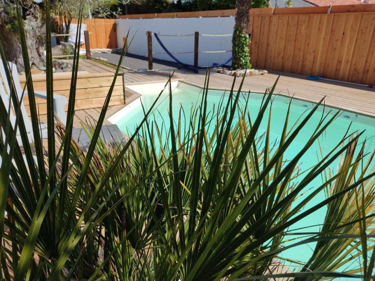 Cottage La Dune Avec Piscine Les Cigales Du Bassin A Gujan-Mestras Exteriér fotografie
