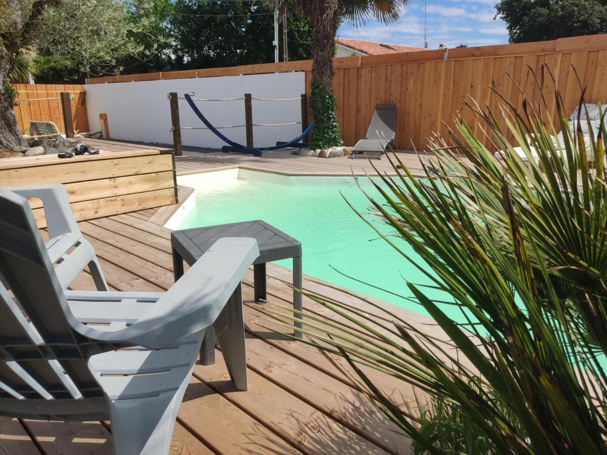 Cottage La Dune Avec Piscine Les Cigales Du Bassin A Gujan-Mestras Exteriér fotografie