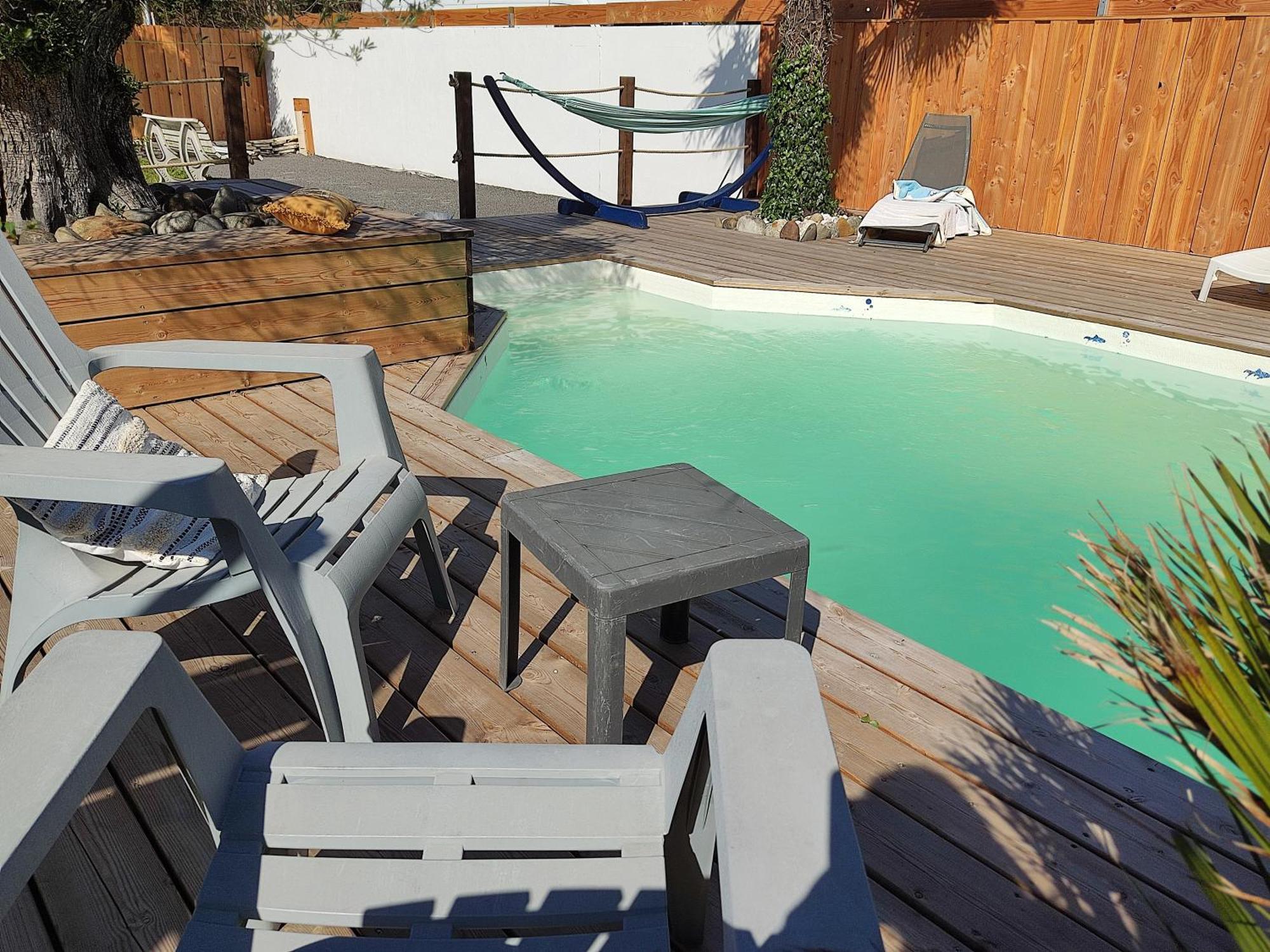 Cottage La Dune Avec Piscine Les Cigales Du Bassin A Gujan-Mestras Exteriér fotografie